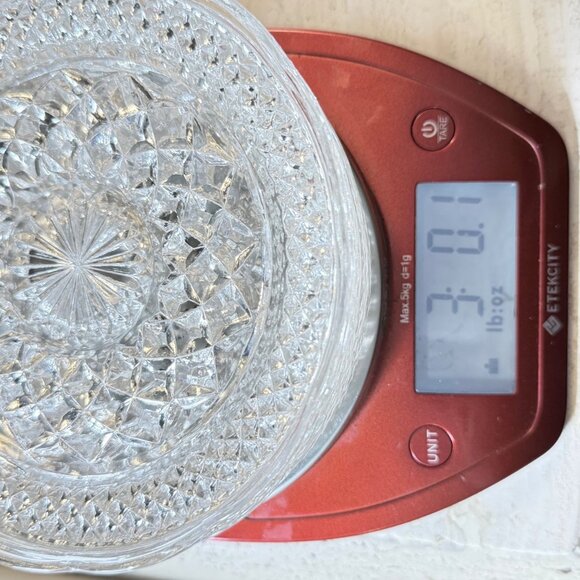 Anchor Hocking Wexford Clear Round Divided Relish Tray, 3 Sections Scalloped Rim - Picture 5 of 5